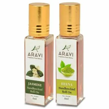 ARAVI Roll On Perfume Natural Deodorant For Men And Women 8 ml – Pack Of 2
