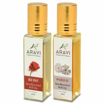 ARAVI Roll On Perfume Natural Deodorant For Men And Women 8 ml – Pack Of 2