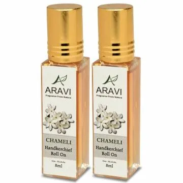 ARAVI Roll On Perfume Natural Deodorant For Men And Women 8 ml – Pack Of 2