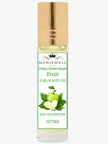 Menjewell Crispy Green Apple Fruit 9ML Floral Attar Fruity