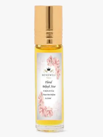 Menjewell Floral Bekhayli Long Lasting 9ML Attar- Perfume Floral