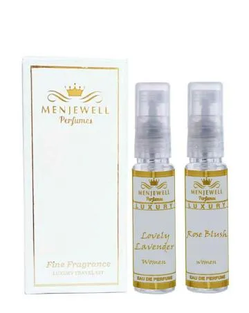 Menjewell Fragrance Perfume Gift Set Rose Lavender Eau de Parfum – 20 ml For Women