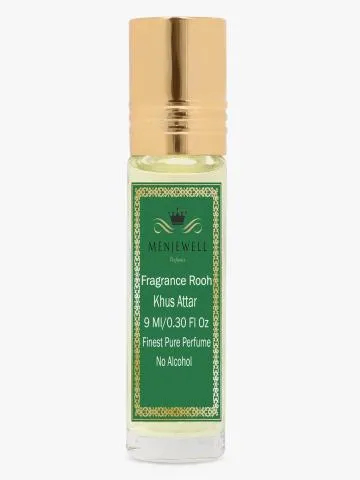 Menjewell Fragrance Rooh Khus Long Lasting Attar- Perfume Floral Attar 9ml