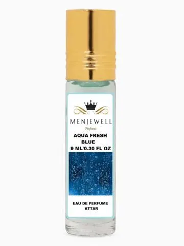Menjewell Fragrances Aqua Fresh Blue 9ML Aqua Attar Fresh
