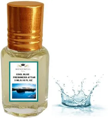 Menjewell Fragrances Cool Blue Freshness Citrus Attar 3ML Floral Attar Citrus