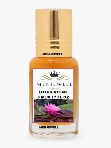 Menjewell Fragrances Lotus Long Lasting Attar 5ML Floral Attar Pink Lotus