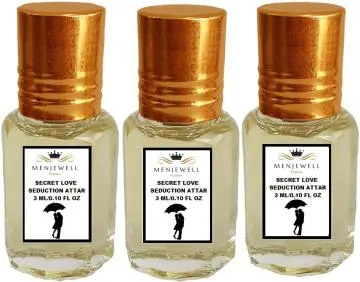 Menjewell Fragrances Pack of 3Pc Secret Love Sedcution Attar 9ml Floral Spicy Attar