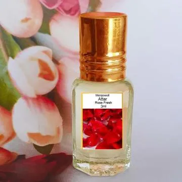 Menjewell fragrances Rose Fresh Natural Itra-Attar Floral Attar Floral