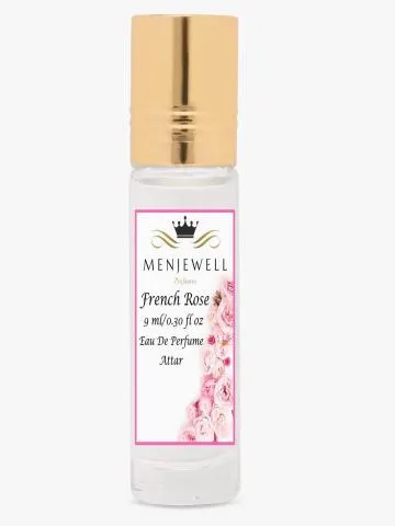 Menjewell French Rose Long Lasting 9ML Attar- Perfume Floral Attar Rose
