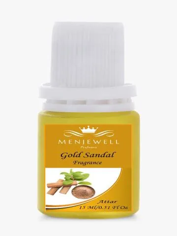 Menjewell Gold Sandal Fragrance Long Lasting 15ML Attar-Perfume Woody