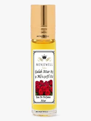 Menjewell Gulab-83 Long Lasting 9ML Floral Attar Rose