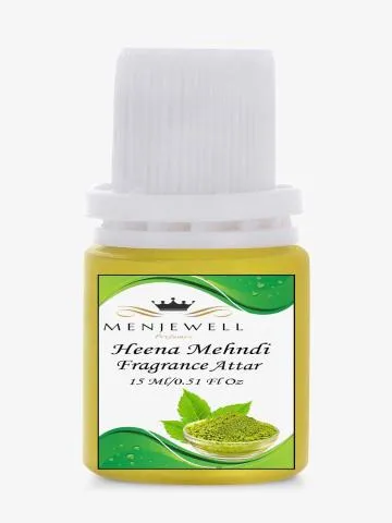Menjewell Heena Mehndi Fragrance Long Lasting 15ML Attar-Perfume Floral