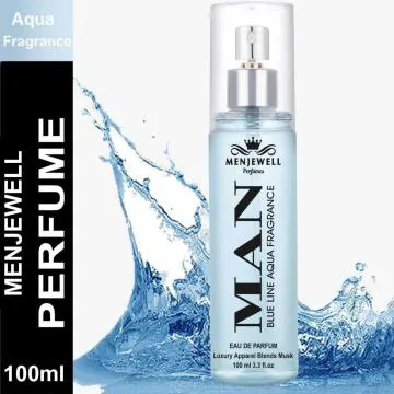 Menjewell ManBlueline Aqua Fragrance Eau de Parfum – 100 ml For Men
