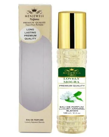 Menjewell Mogra Perfume For Men – Premium Luxury Long Lasting Fragrance Spray Eau de Parfum – 120 ml Incomplete