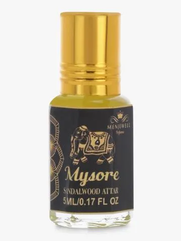 Menjewell Mysore Sandalwood 5785 Long Lasting 5ML Attar-Perfume Woody