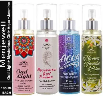 Menjewell Oud LightMysterious GirlAqua For MenMorning Jasmine Perfume For Men and Women 420 ml