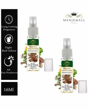 Menjewell Pack Of 2 Meetha Oud Chocolatey Eau de Parfum – 16 ml For Men