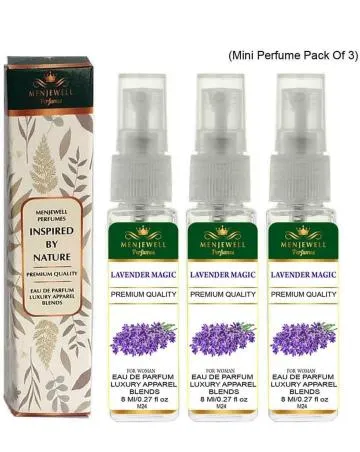 Menjewell Pack Of 3 Lavender Magic Eau de Parfum – 24 ml For Women