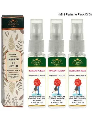 Menjewell Pack Of 3 Romantic Rain Eau de Parfum – 24 ml For Women