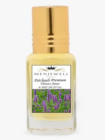 Menjewell Patchouli Premium Flower Long Lasting 6ML Attar-Perfume Floral Attar Woody Floral
