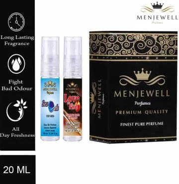 Menjewell Perfume Combo Sea Oak Aqua Fresh and Love On Fire Noir Eau de Parfum – 20 ml For Men