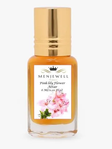 Menjewell Pinklily Flower Long Lasting Attar-Perfume Floral Attar Floral