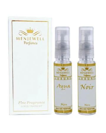 Menjewell Pocket Perfume For Men Noir and Aqua Men Eau de Parfum – 20 ml For Men