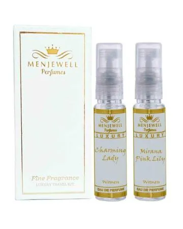 Menjewell Pocket Perfume For Women Charming Lady and Pink Lily Eau de Parfum – 20 ml