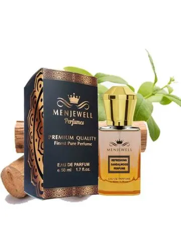 Menjewell Refreshing Sandalwood Perfume Eau de Parfum – 50 ml For Men and Women