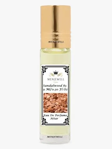Menjewell Sandalwood-83 Long Lasting Floral Attar Sandalwood