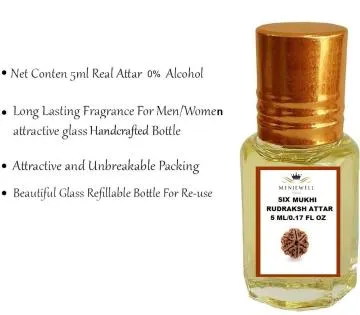 Menjewell Six Mukhi Rudraksha Perfume 5 ml