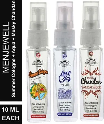 Menjewell Summer CologneAqua For MenMusky Chandan Sandalwood Eau de Parfum – 30 ml For Men