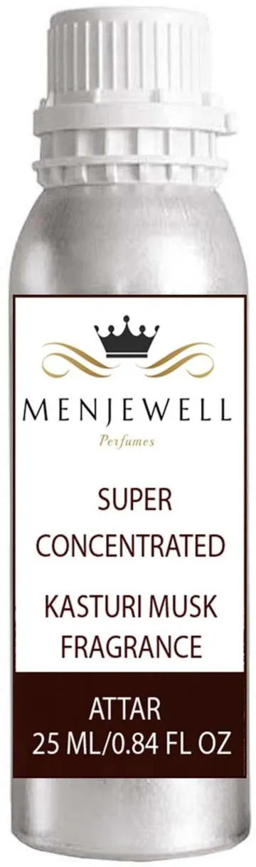 Menjewell Super Concentrated Kasturi Musk Fragrances Attar Long Lasting 25ML Attar-Perfume Floral