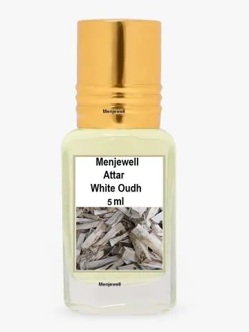 Menjewell White Oudh Long Lasting 5ML Floral Attar Woody
