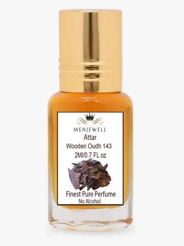 Menjewell Wooden Oudh 143 Long Lasting 2ML Attar-Perfume Woody