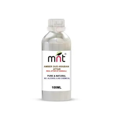 MNT Amber Oud Arabian Attar For Unisex Long Lasting And Alcohol Free 100 ml