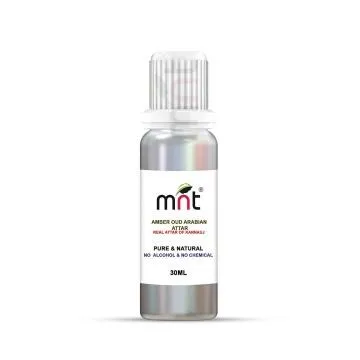 MNT Amber Oud Arabian Attar For Unisex Long Lasting And Alcohol Free 30 ml