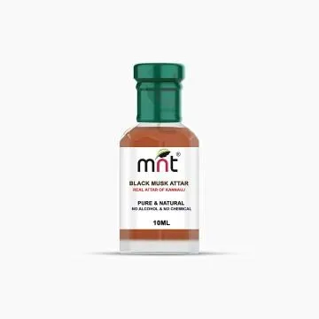 MNT Black Musk Attar For Unisex Long Lasting And Alcohol Free 10 ml