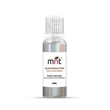 MNT Black Musk Attar For Unisex Long Lasting And Alcohol Free 30 ml