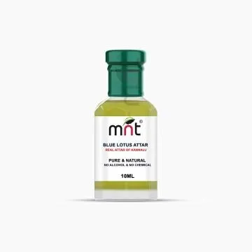 MNT Blue Lotus Attar For Unisex Long Lasting And Alcohol Free 10 ml