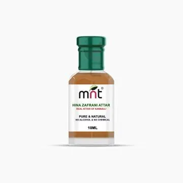 MNT Hina Zafrani Attar For Unisex Long Lasting And Alcohol Free 10 ml