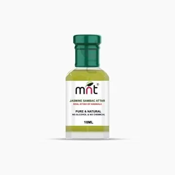MNT Jasmine Sambac Attar For Unisex Long Lasting And Alcohol Free 10 ml