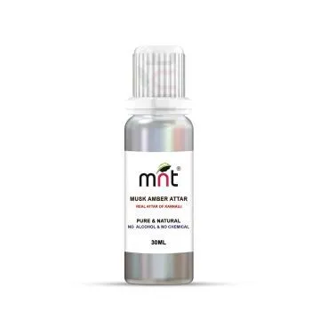 MNT Musk Amber Attar For Unisex Long Lasting And Alcohol Free 30 ml