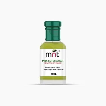 MNT Pink Lotus Attar For Unisex Long Lasting And Alcohol Free 10 ml