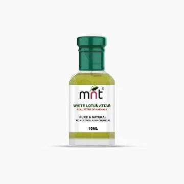 MNT White Lotus Attar For Unisex Long Lasting And Alcohol Free 10 ml