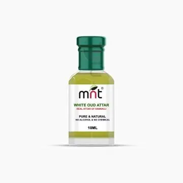 MNT White Oud Attar For Unisex Long Lasting And Alcohol Free 10 ml