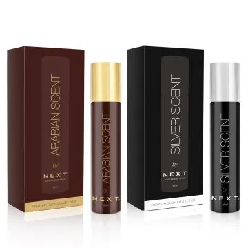NEXT Arabian Scent and NEXT Silver Scent – 30ml Each – Perfume for Men and Women – Oud Collection