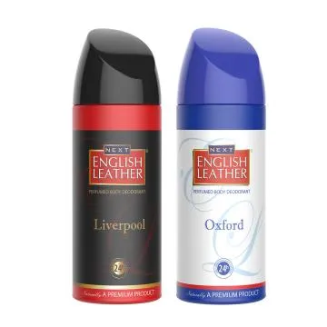 NEXT English Leather Deodorants Pack of 2  – NEXT Liverpool and NEXT Oxford – Each150ml