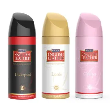 NEXT Pack of 3 Deodorants – English Leather Liverpool LORDS and Chelsea – Each 150ml