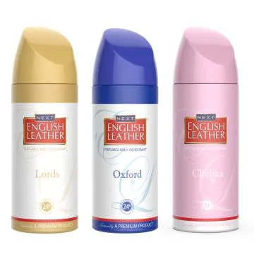 NEXT Pack of 3 Deodorants – English Leather Lords Oxford and Chelsea – Each150ml